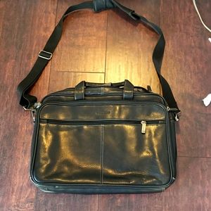Leather laptop bag